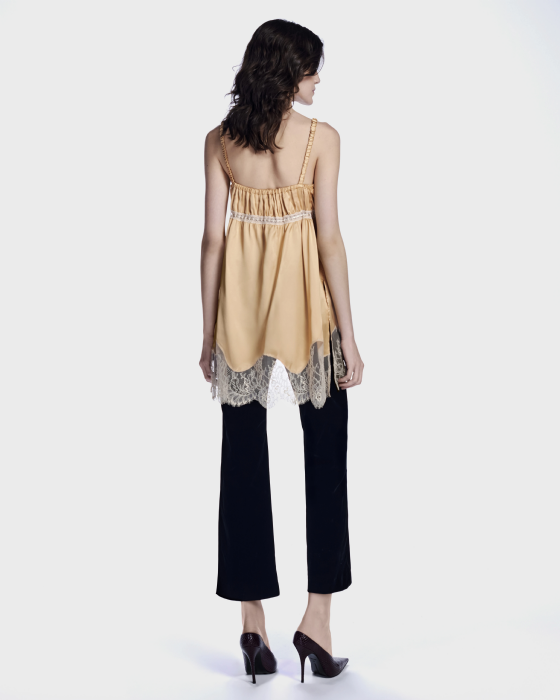Lyves Satin Tank Top Sand