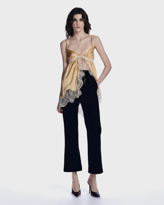 Lyves Satin Tank Top Sand