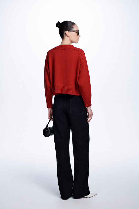 Moumou Knit Top Rouge