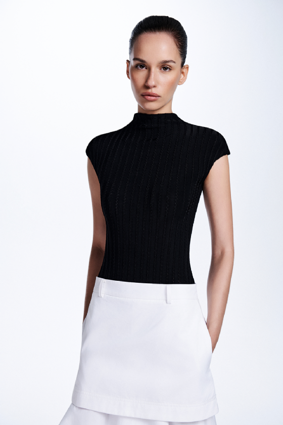 Milvi Knit Bodysuit Black