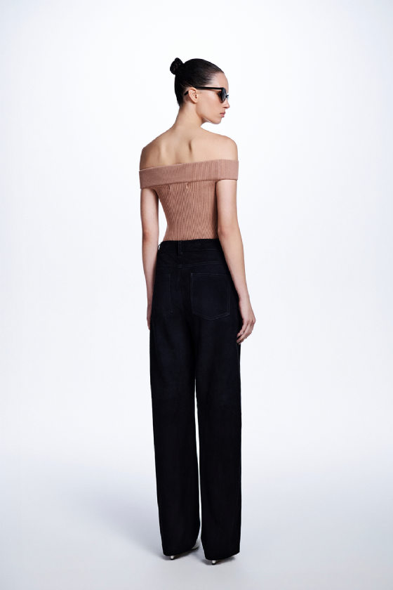 Mayala Knit Bodysuit Mauve