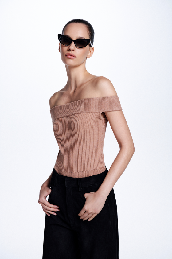 Mayala Knit Bodysuit Mauve