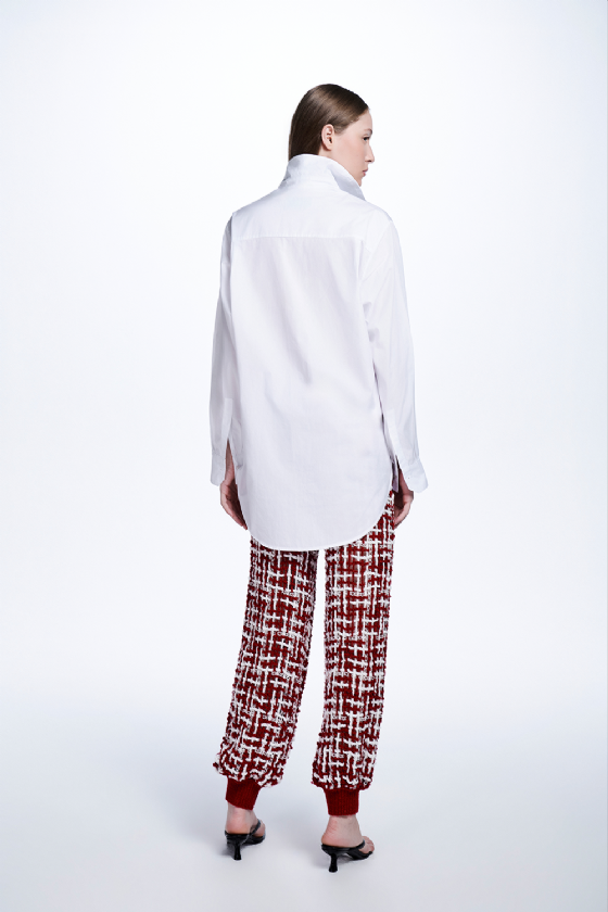 Mizili Crochet Pants Rouge-Off White