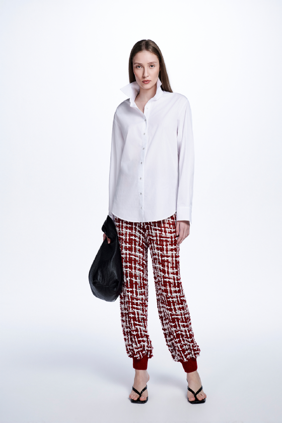 Mizili Crochet Pants Rouge-Off White