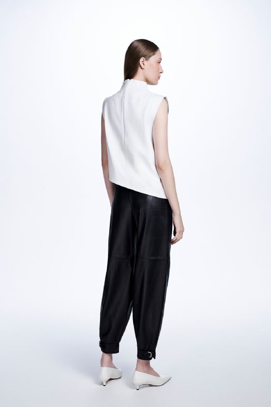 Milu Leather Trousers Black