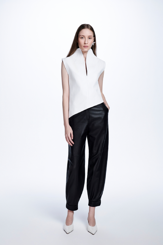 Milu Leather Trousers Black