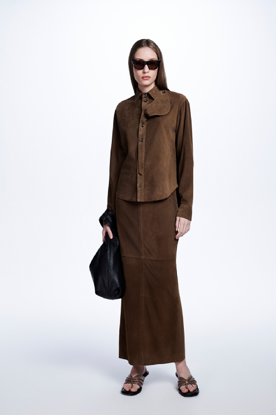 Mire Chamois Shirt Sepia