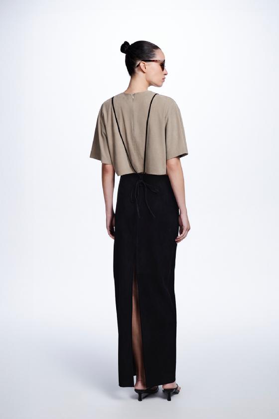 Manet Suede Skirt Black