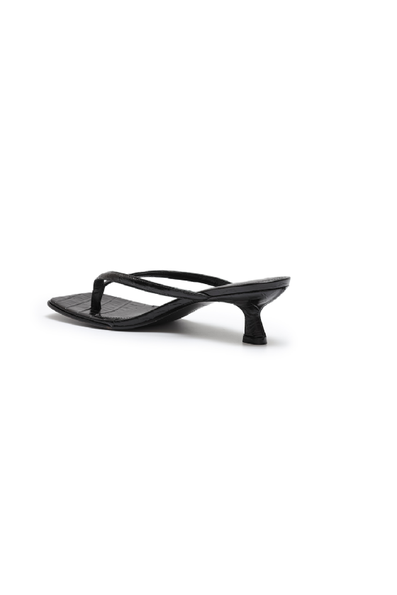 Marsy Leather Sandal Black