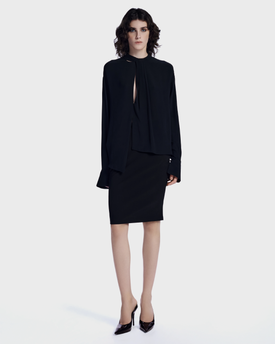 Laça Shirt Silk  Black