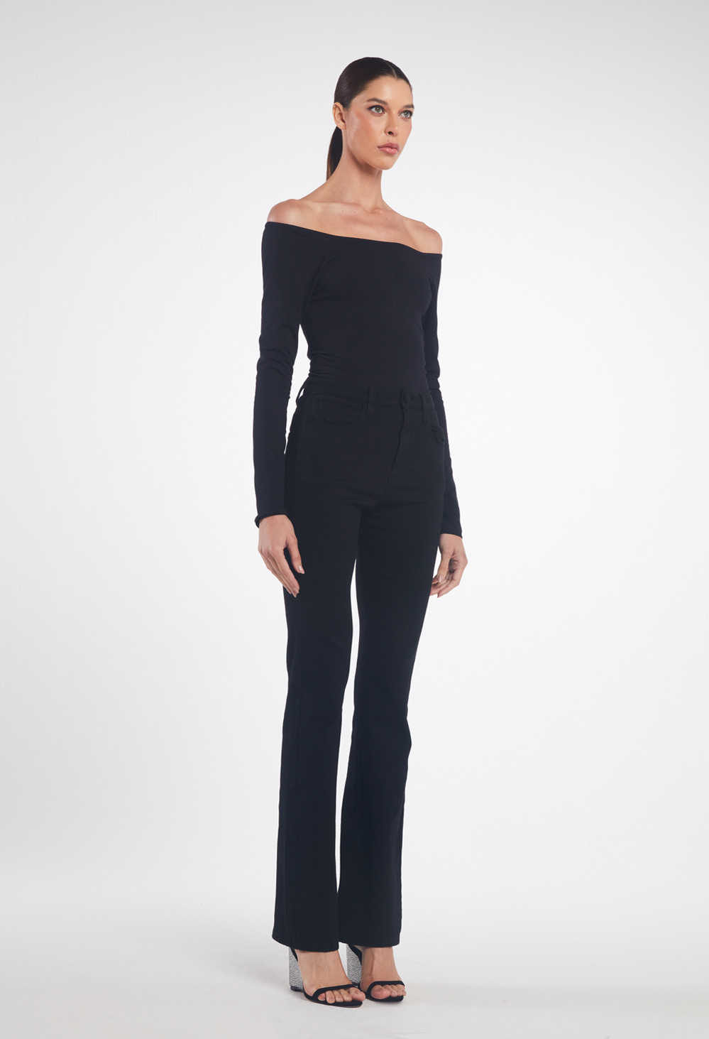 Camel Blouse I Black