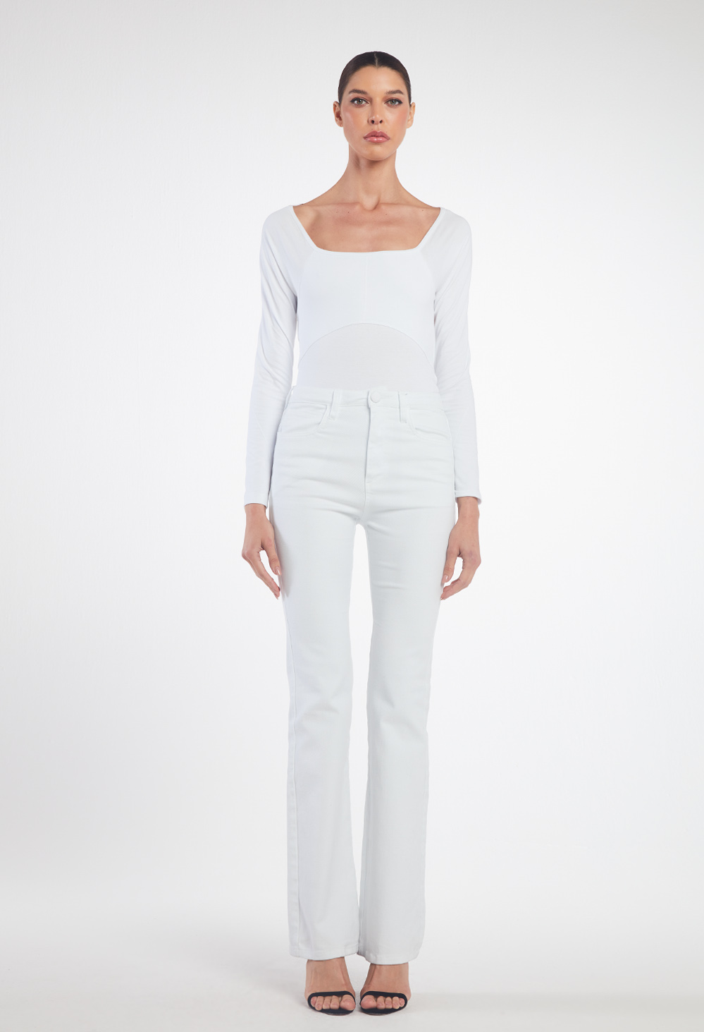 Camel Blouse I White