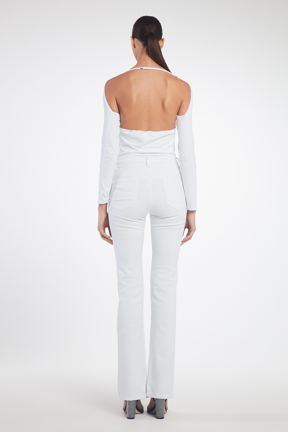 Camel Blouse I White