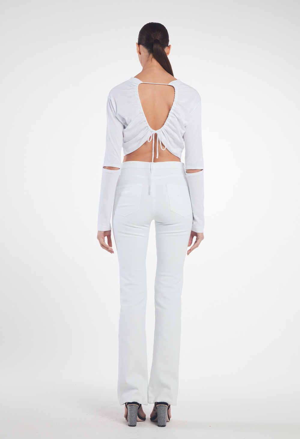 Carmela I Long Sleeve Blouse White